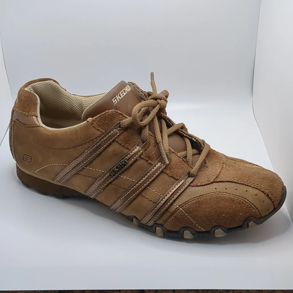 Skechers Women's Brown Suede Sneakers - Picture 2 of 5
